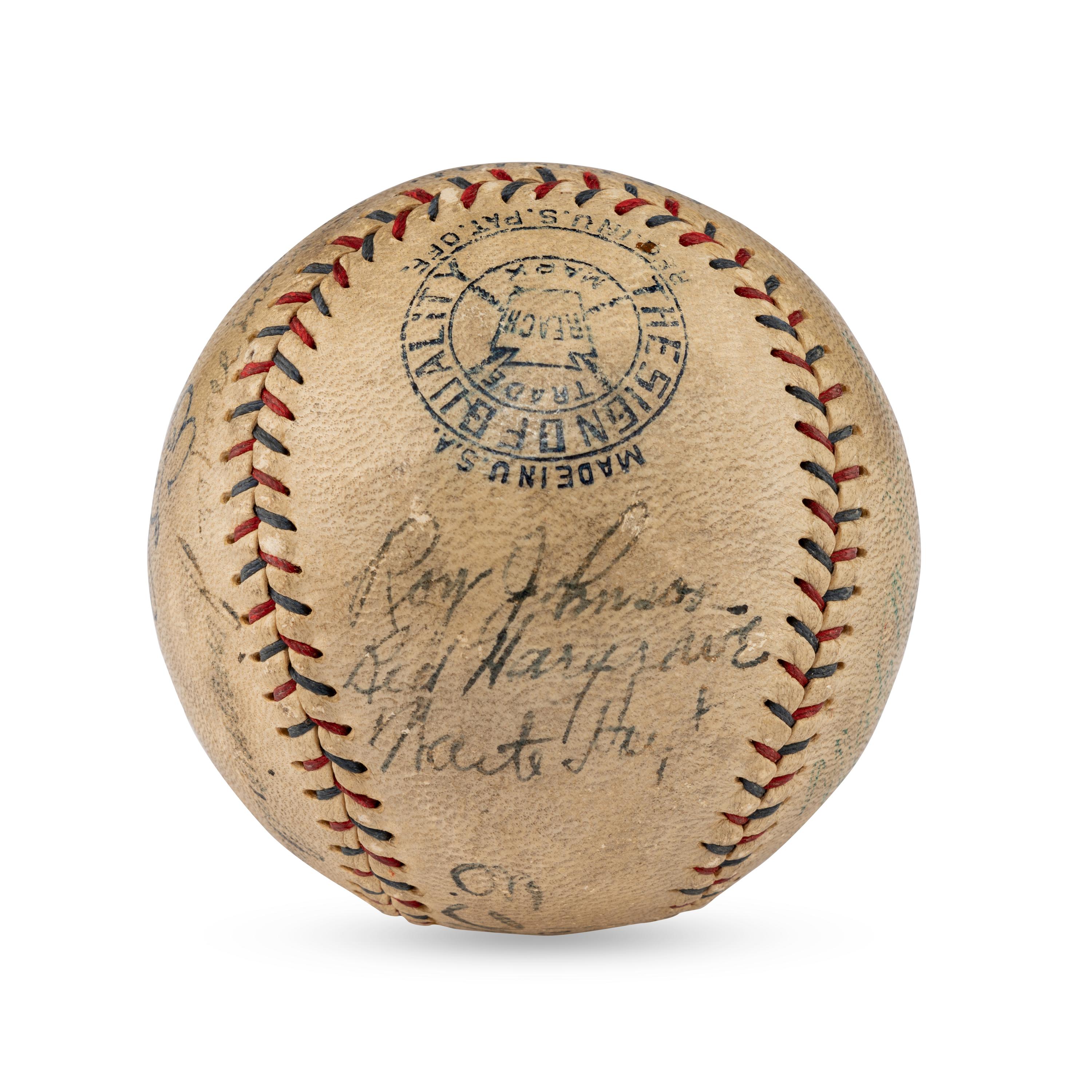 A 1930 Detroit Tigers Team Signed Autograph Baseball (JSA Letter of Authenticity)