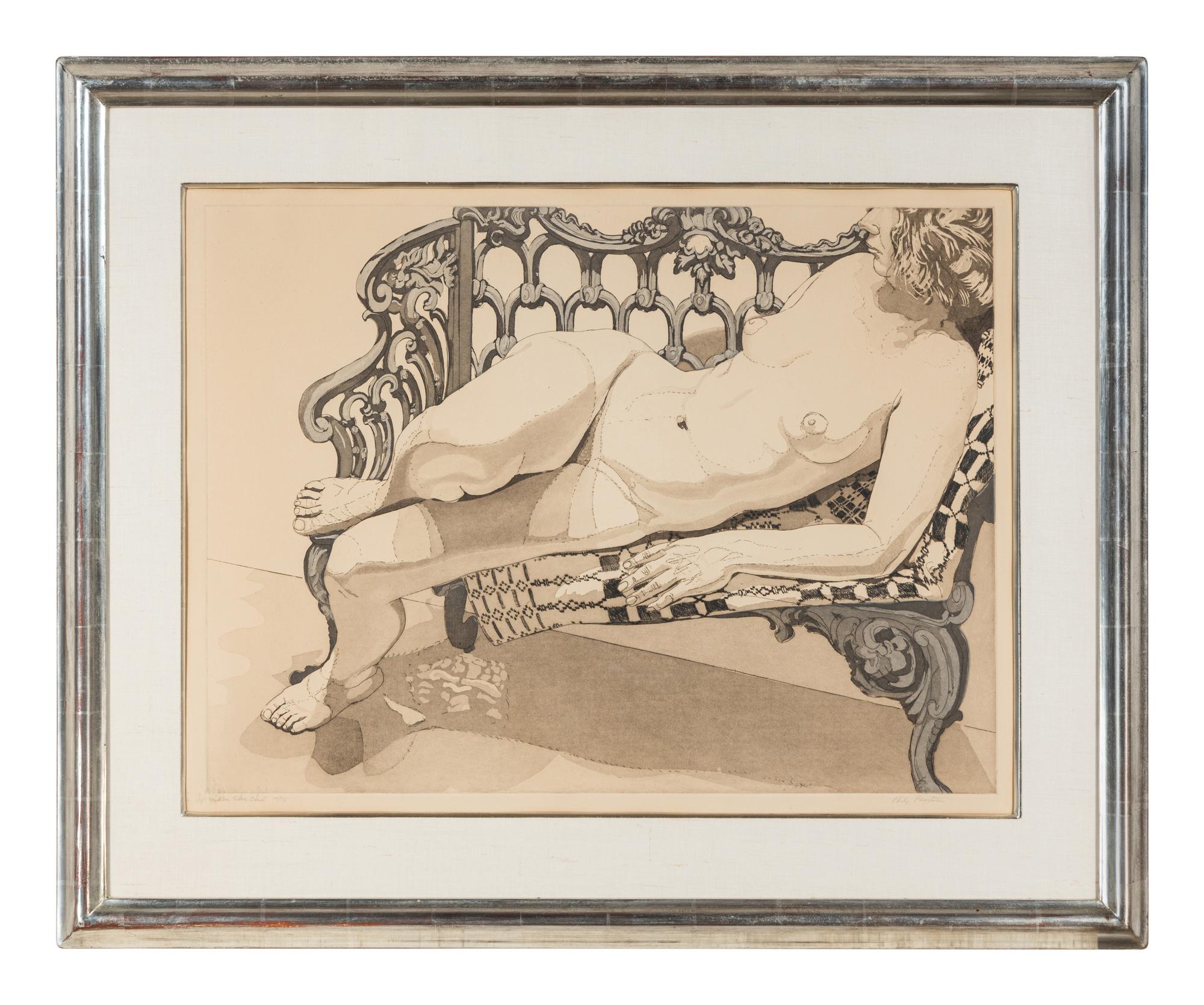 Nude on a Silver Bench , 1972