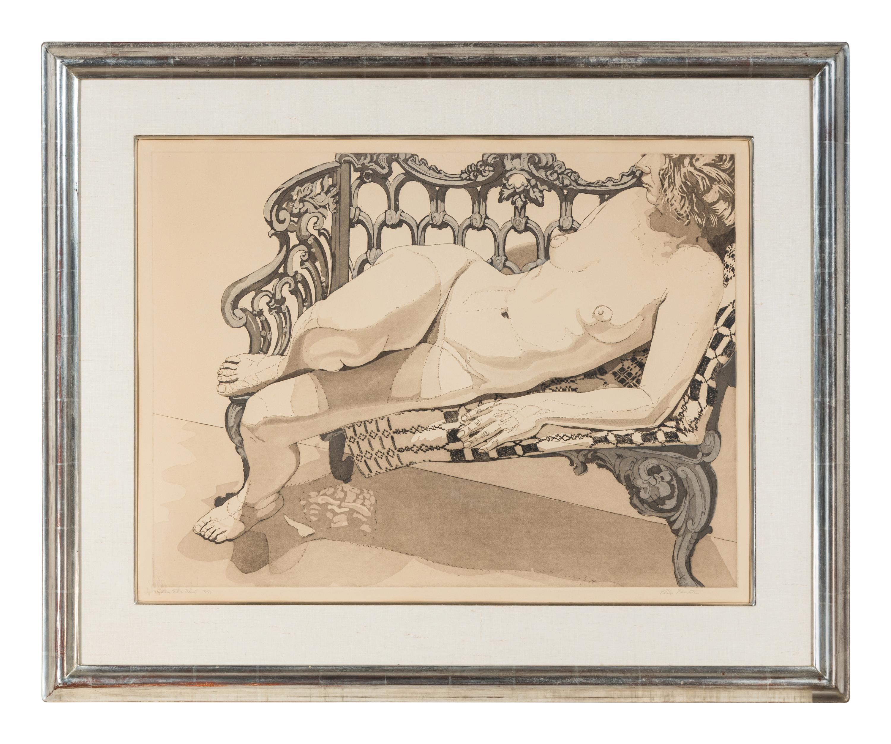 Nude on a Silver Bench , 1972