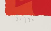 Small Red 1 and Small Red 4 (a pair of prints), 1973