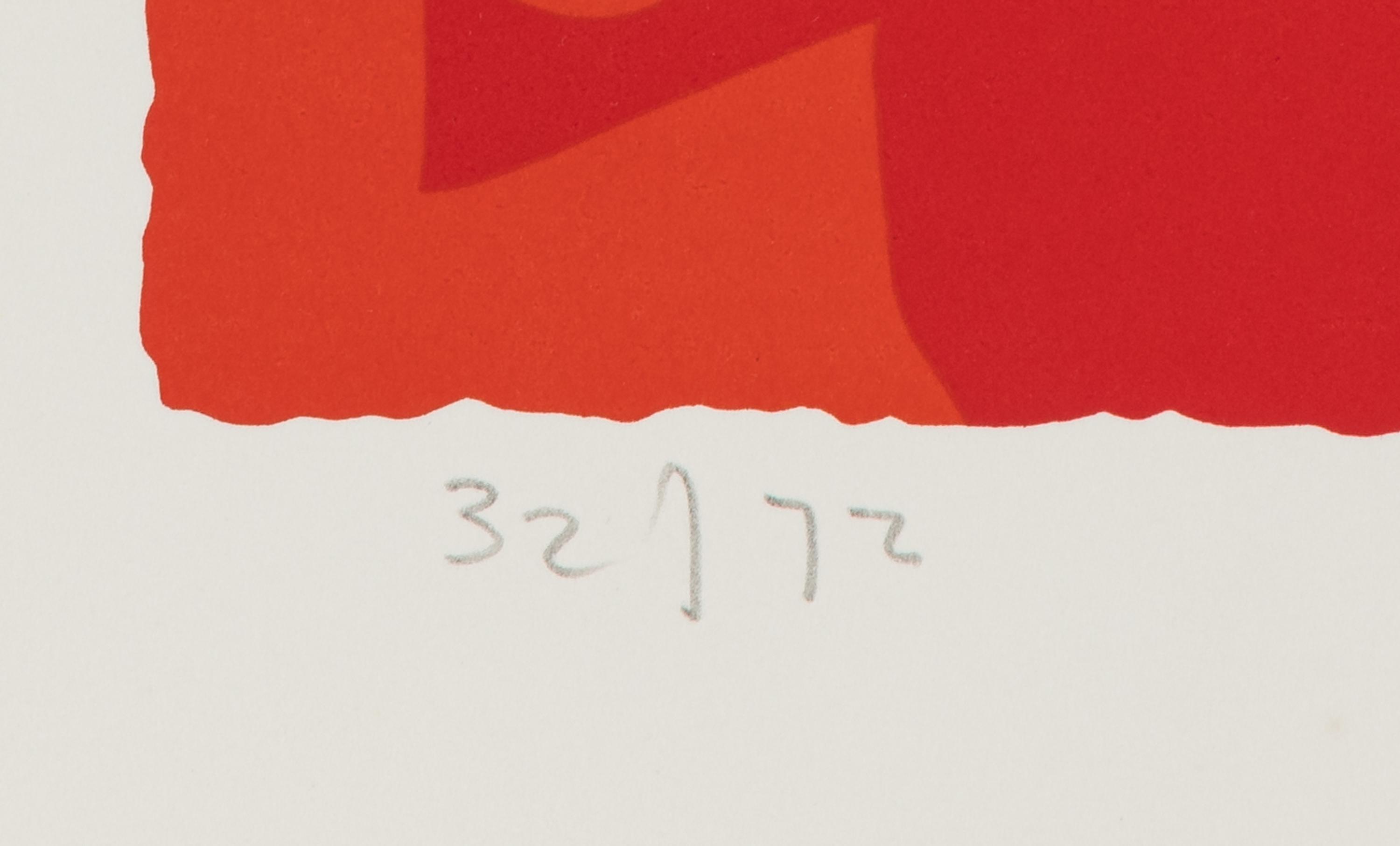 Small Red 1 and Small Red 4 (a pair of prints), 1973