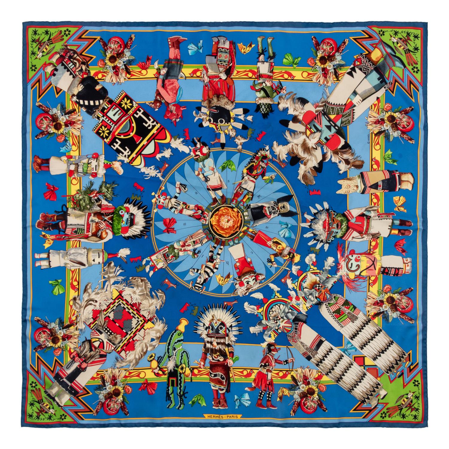 Hermès Kermit Oliver Scarf, 1992