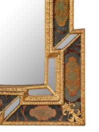A Swedish Giltwood and Verre Églomisé Mirror