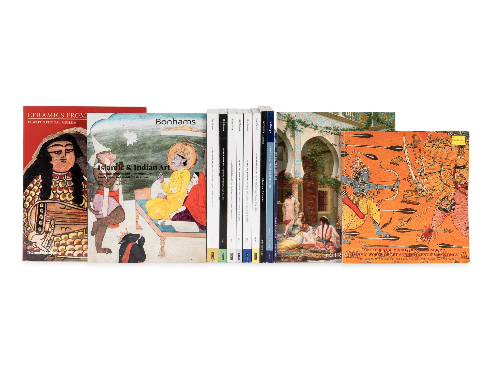 [ISLAMIC & INDIAN ART] A group of reference works and auction catalogues about Islamic and Indian art