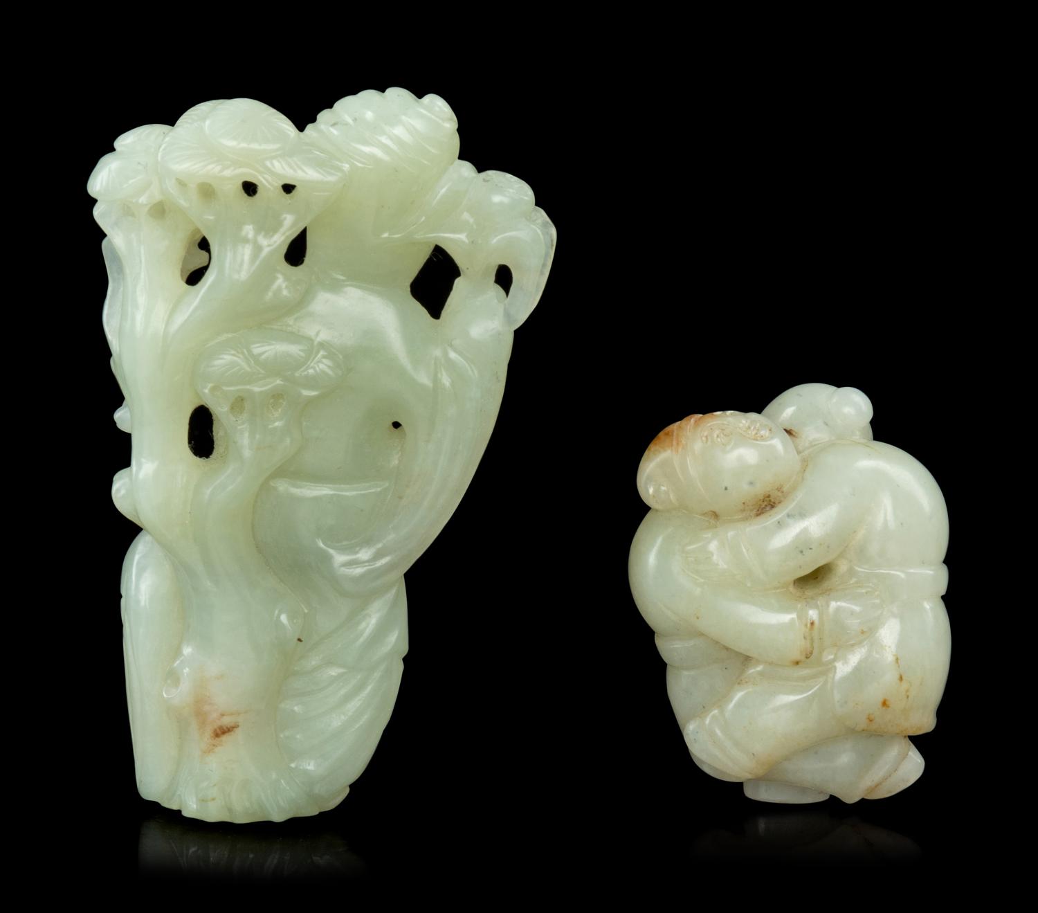 Two Chinese Jade ‘Figural’ Carvings