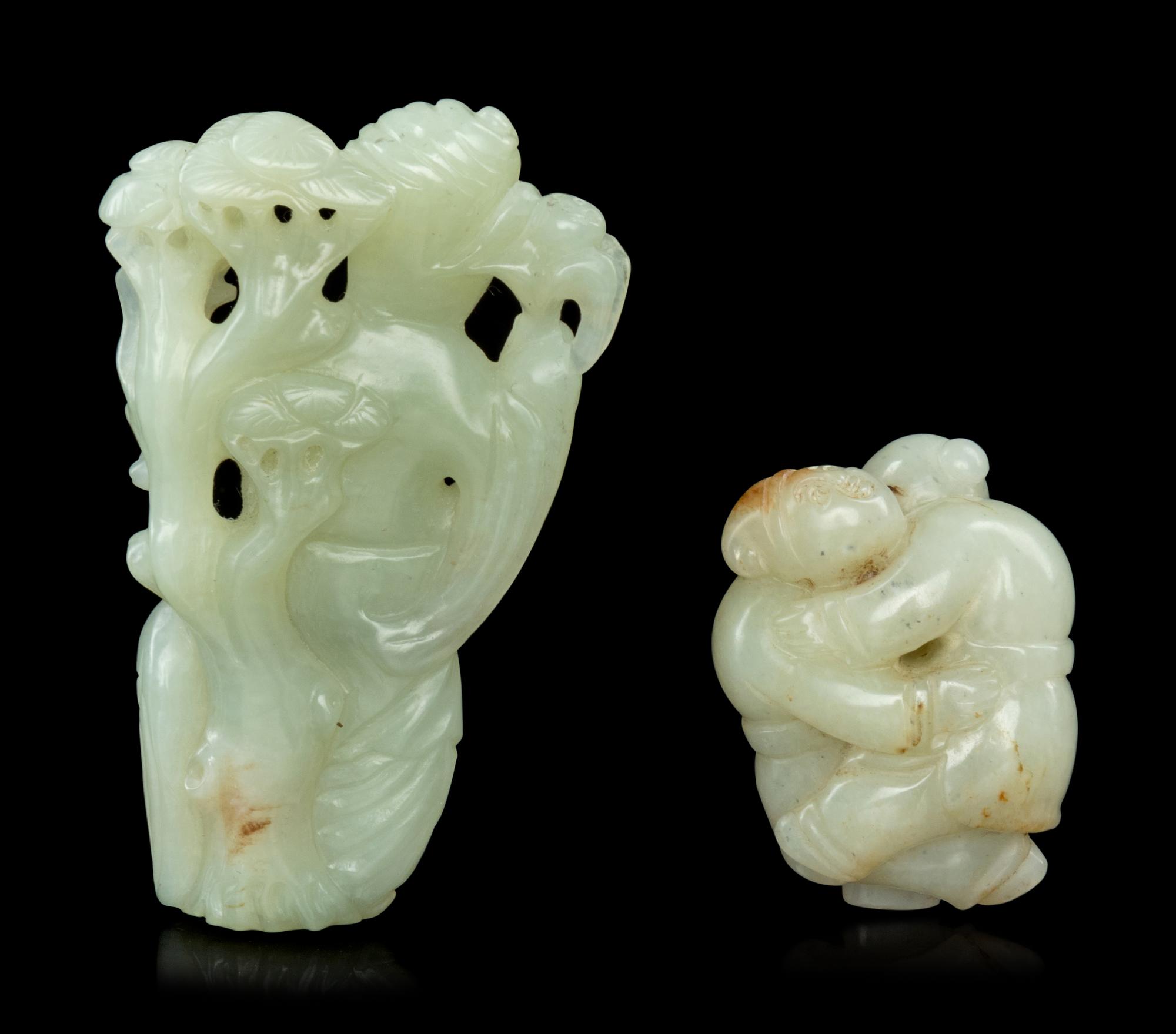 Two Chinese Jade ‘Figural’ Carvings