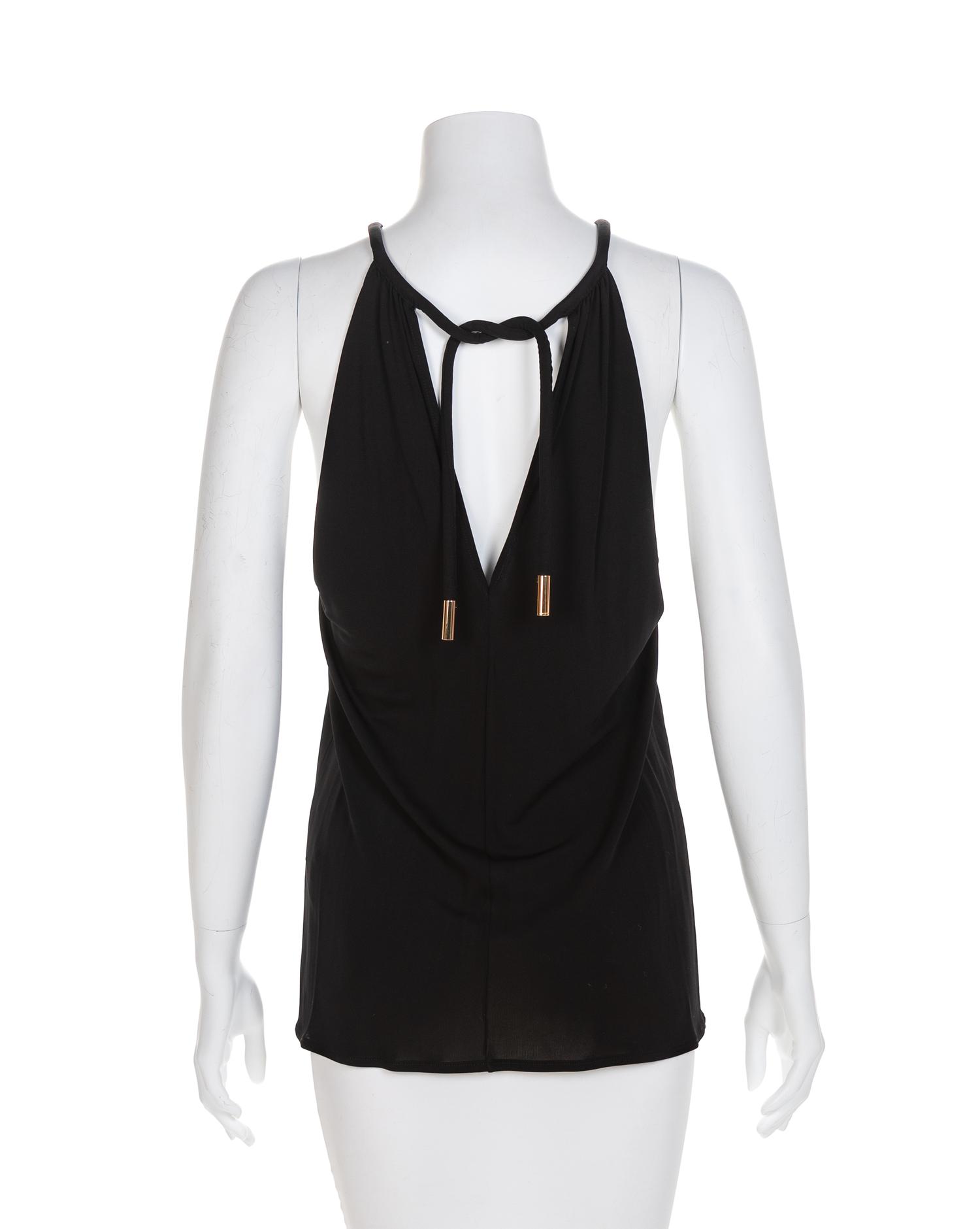 Gucci Black Halter Top, 1990s