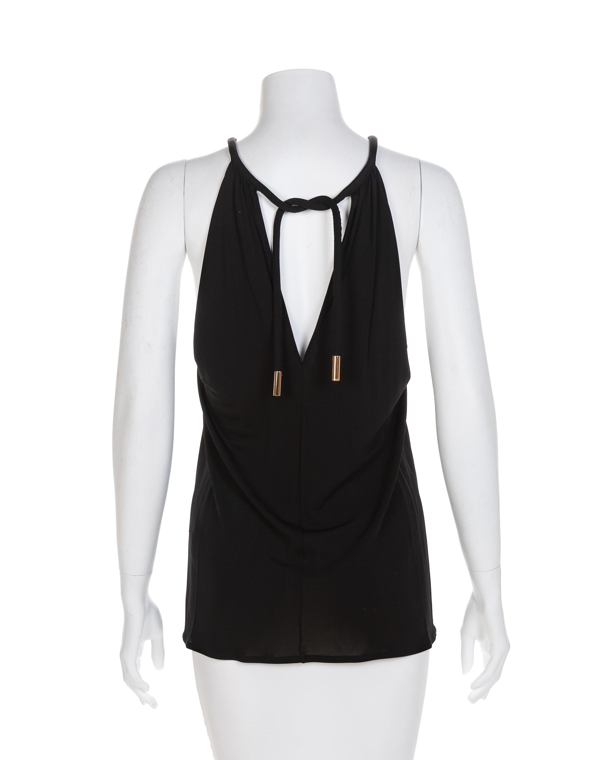 Gucci Black Halter Top, 1990s