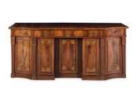 A Regency Mahogany Sideboard with Part-Ebonized Inlay