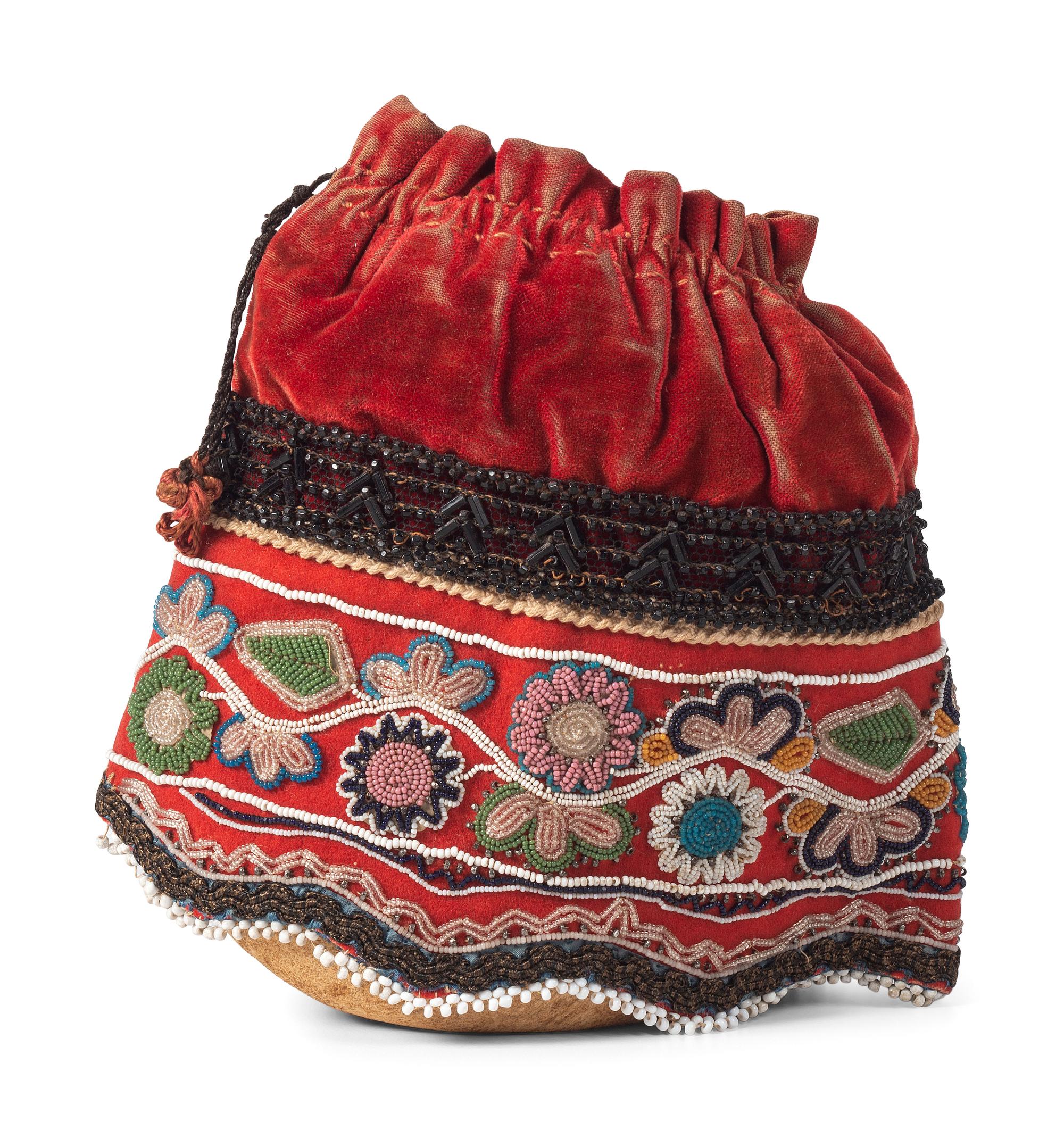 Maliseet Beaded Drawstring Bag