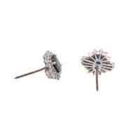 SAPPHIRE AND DIAMOND EARRINGS