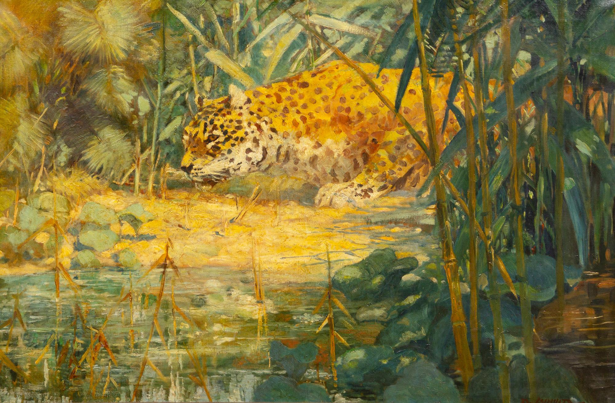 Preying Leopard