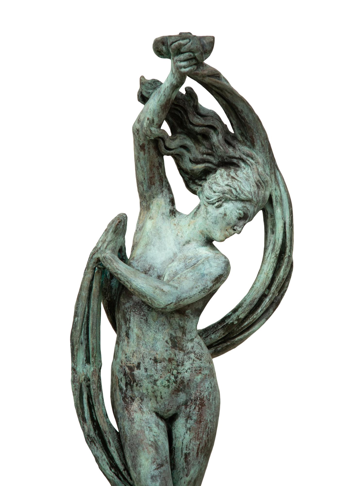 A Patinated Bronze Figure After Gregoire 20th Century