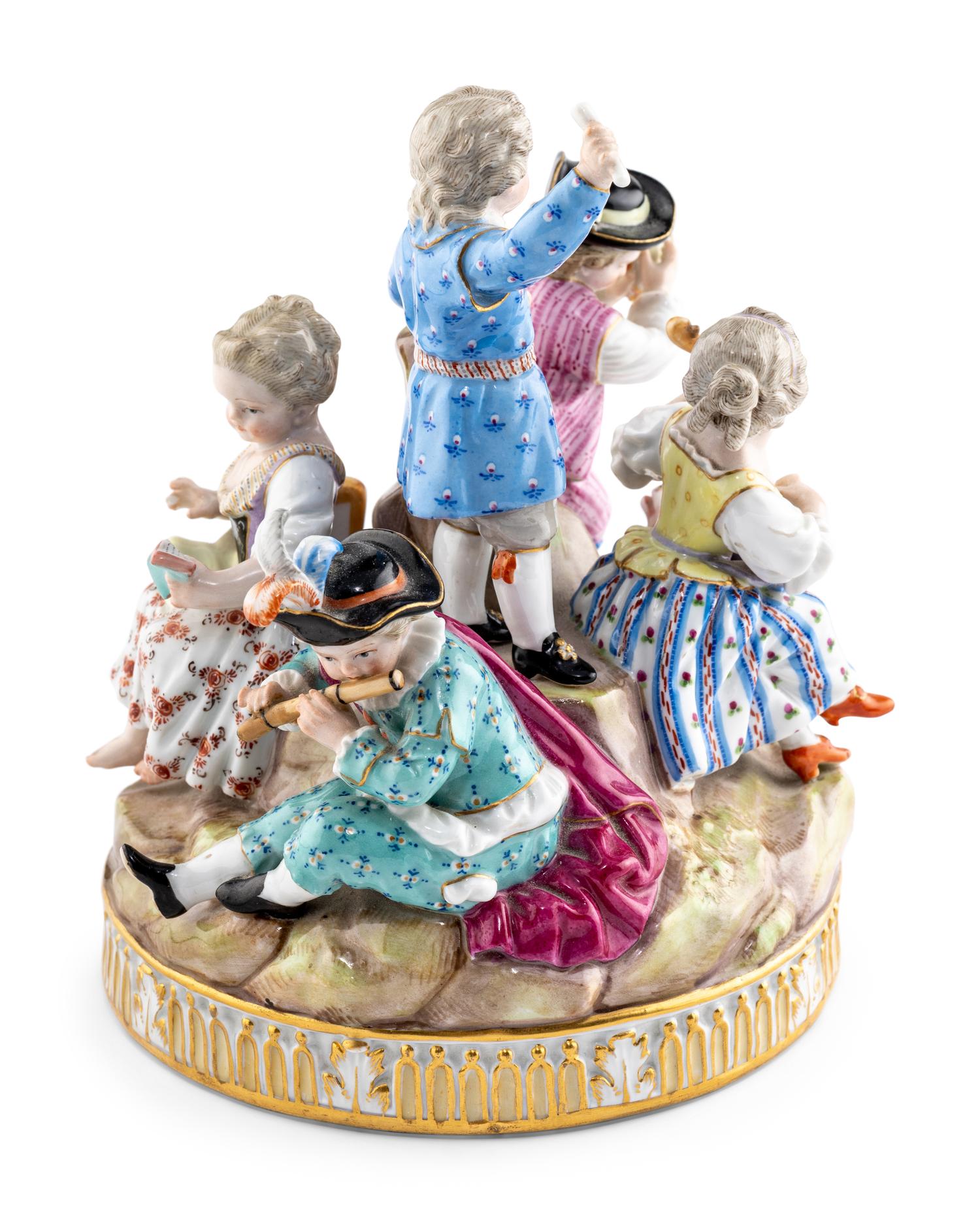 A Meissen Porcelain Figural Group