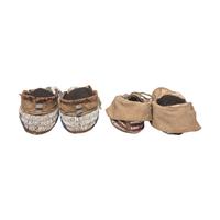 Sioux Children's Beaded Hide Moccasins
