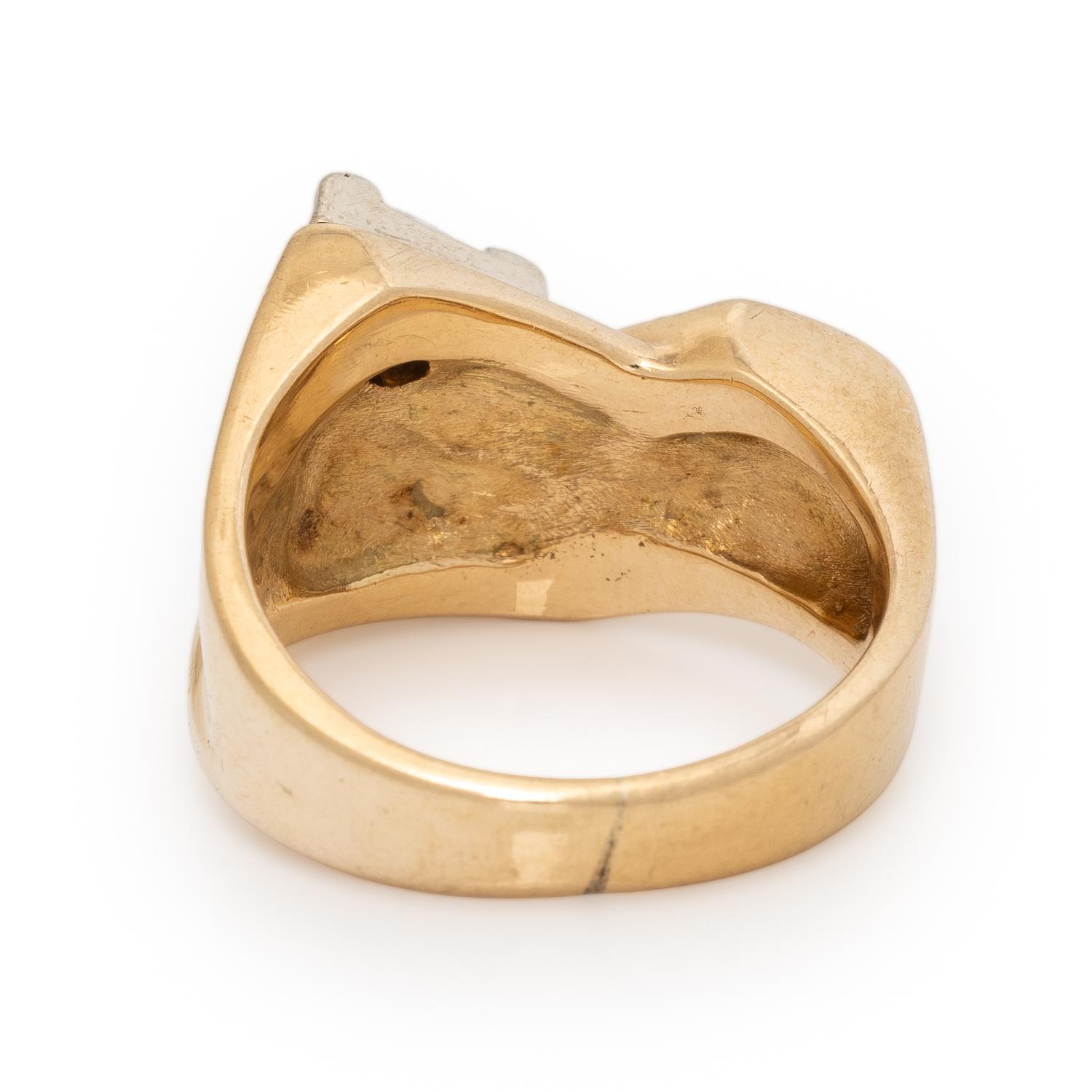 Yellow Gold and Diamond Ring