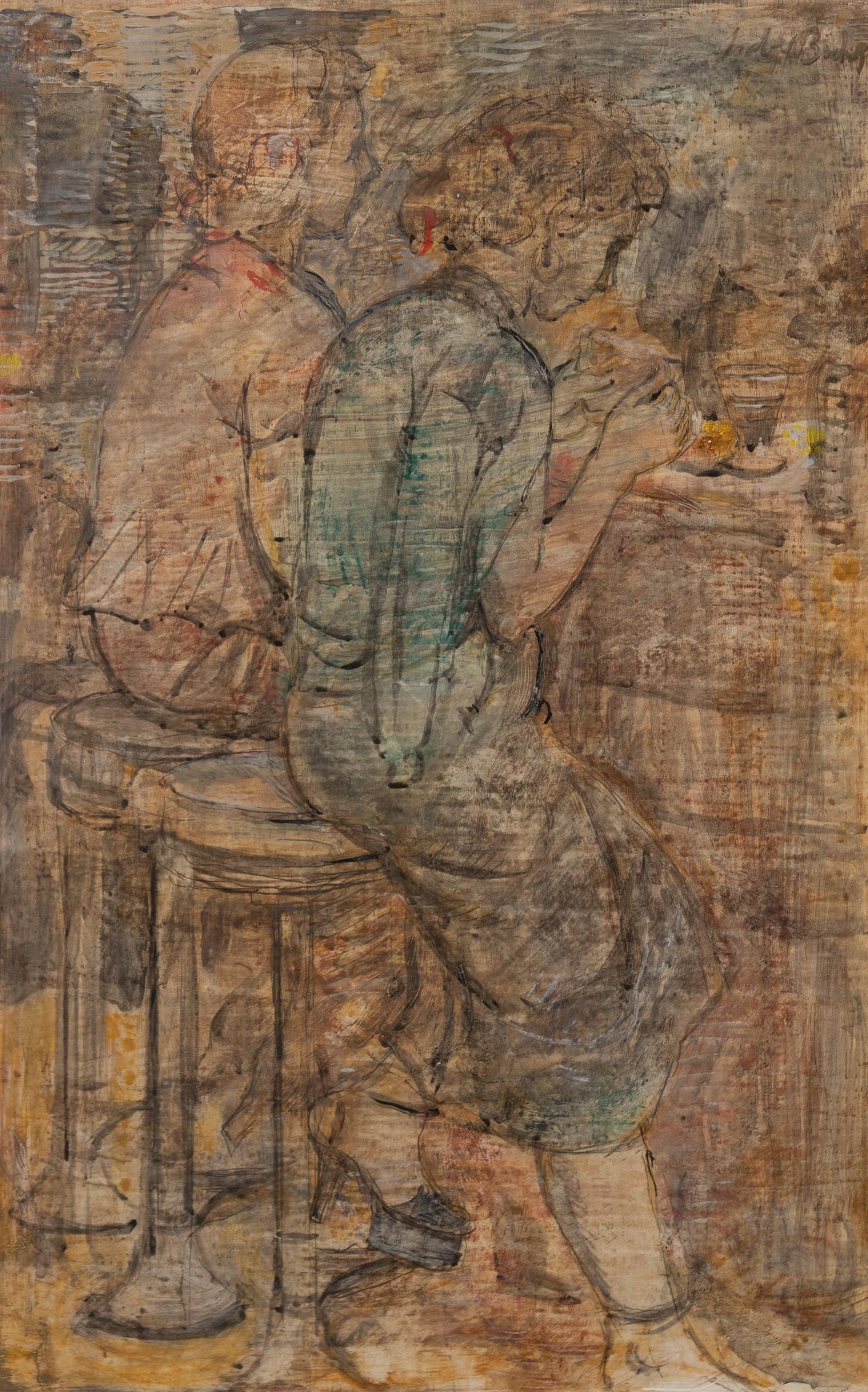 Isabel Bishop, (American, 1902-1988) — At Lunch, 1954