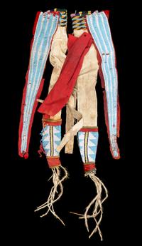 A Pawnee Beaded Quiver and Bow Case Length approximately 27 inches.