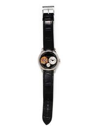 A RARE AND IMPORTANT F.P. JOURNE, PLATINUM 'TOURBILLON SOUVERAIN BLACK LABEL' WATCH