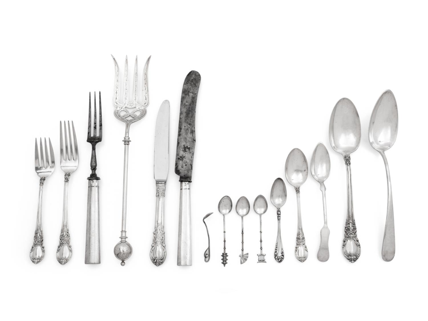 A Collection of Silver Flatware Articles