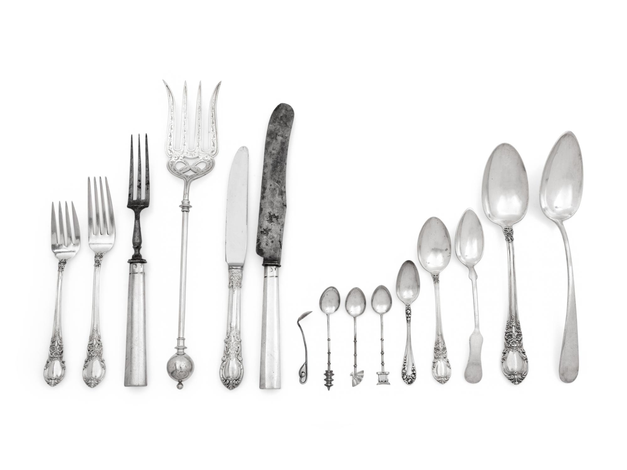 A Collection of Silver Flatware Articles