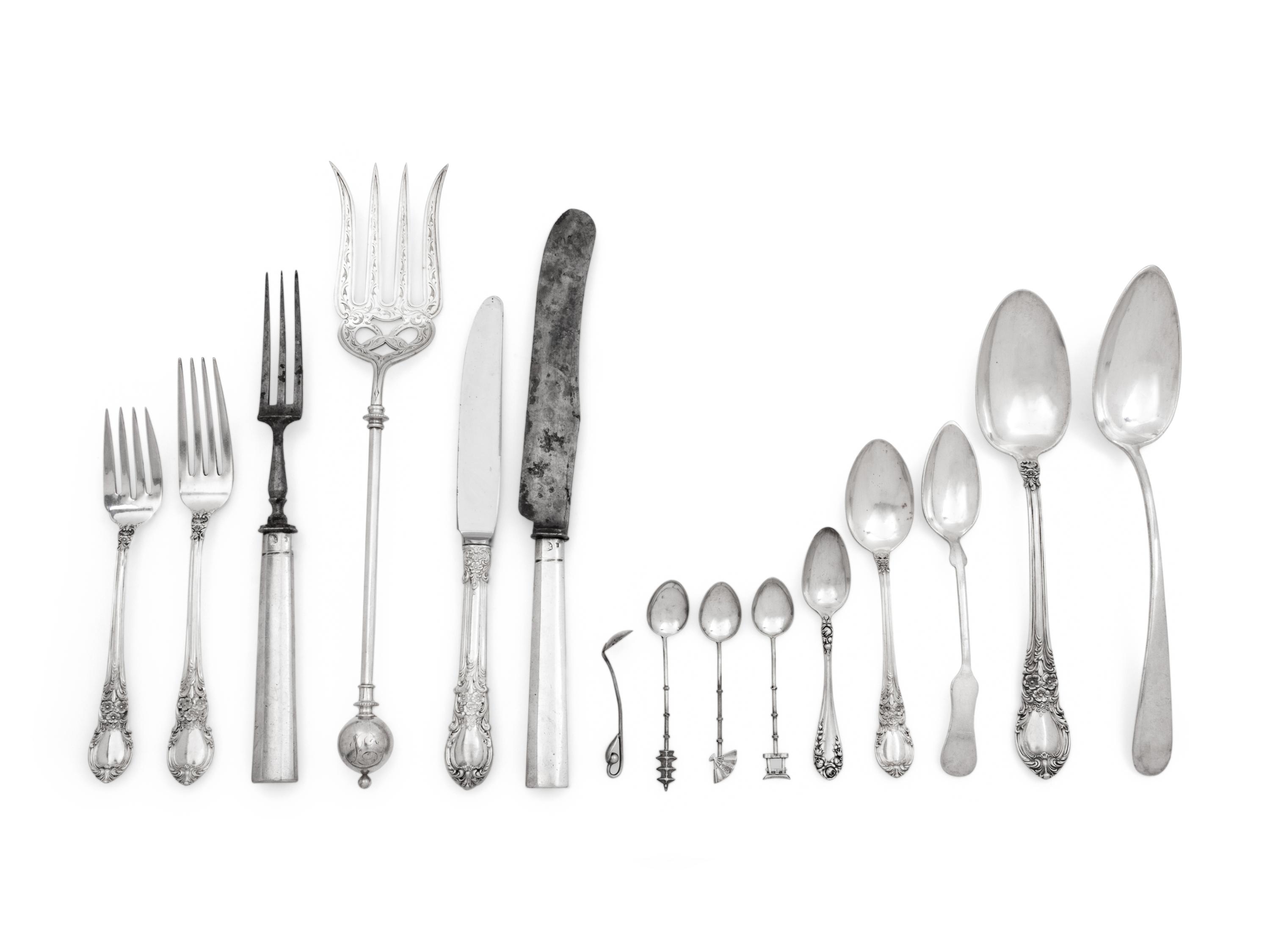 A Collection of Silver Flatware Articles