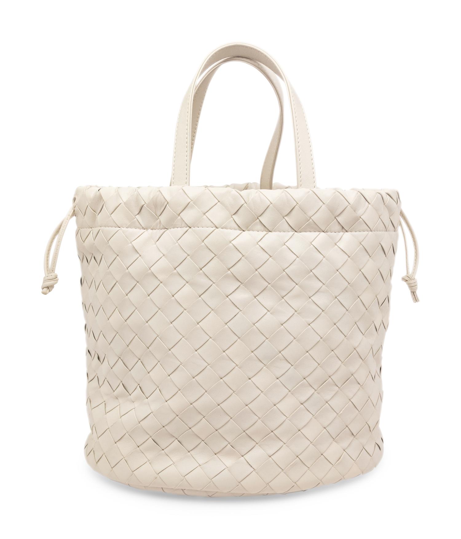 BOTTEGA VENETA SMALL WHITE CASTELLO HANDBAG