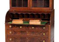 A Classical Mahogany Desk and Bookcase