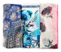 Three Scarves: Oscar de la Renta, Roberto Cavalli, Etro