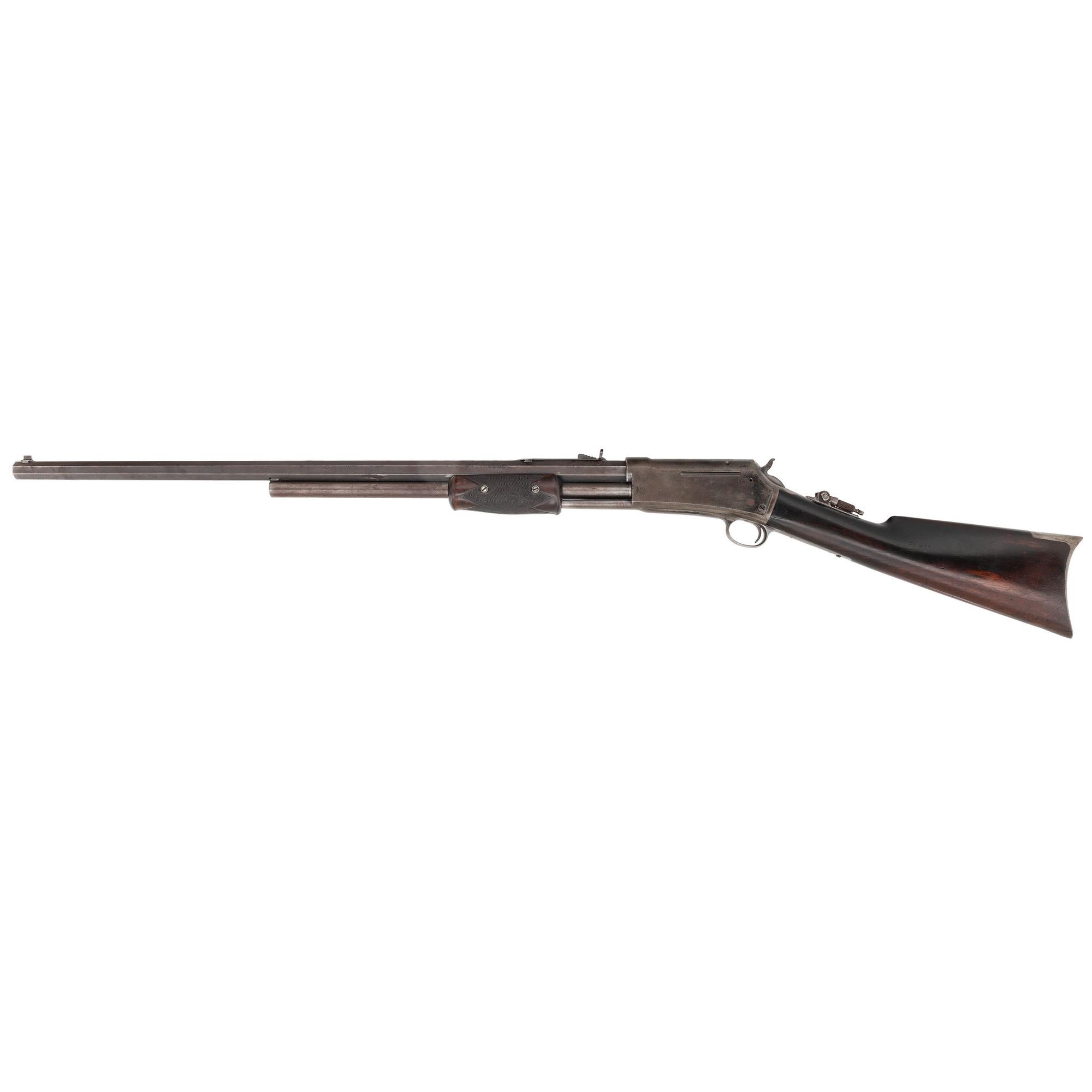 Rare 2nd Year of Production Large Frame Colt Lightning Slide Action Rifle in .45-85 with Half Magazine