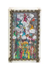 Howard Finster, (American, 1916-2001), Jesus Saves Box, 1984