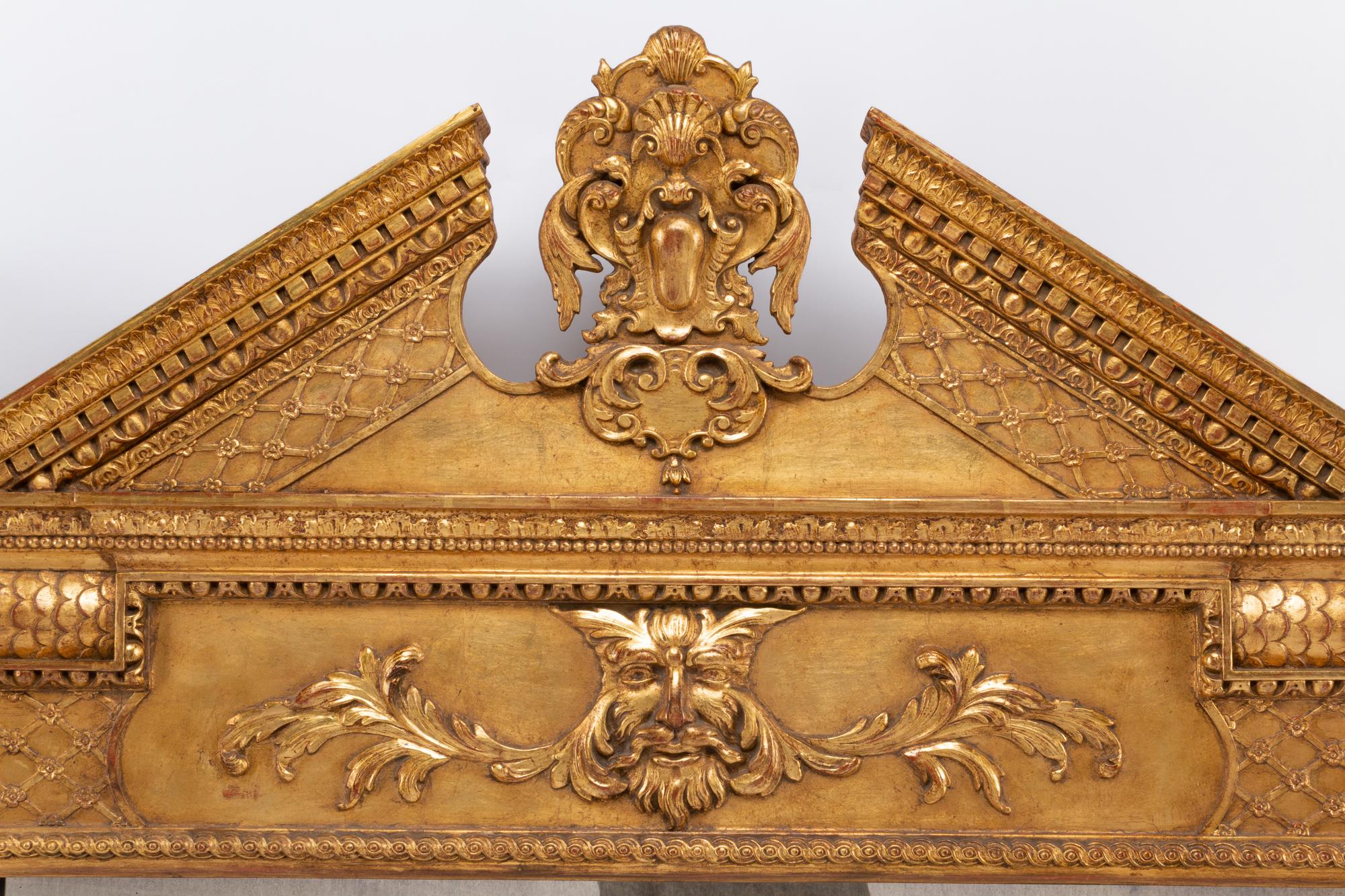 A Pair of George II Style Giltwood Mirrors