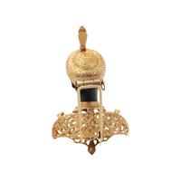 NARDI, YELLOW GOLD, RUBY AND DIAMOND BLACKAMOOR BROOCH