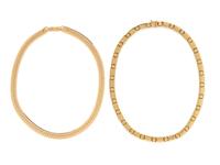 COLLECTION OF YELLOW GOLD NECKLACES