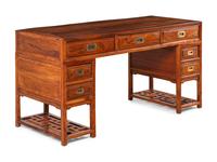 A Chinese Huanghuali and Mixed Woods Writing Desk, 20th Century 近代 黃花梨拼雜木寫字臺