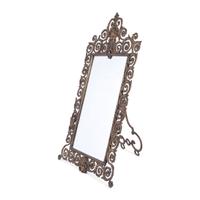 Brass Easel Mirror with Grotesque Mask, Possibly Bradley & Hubbard