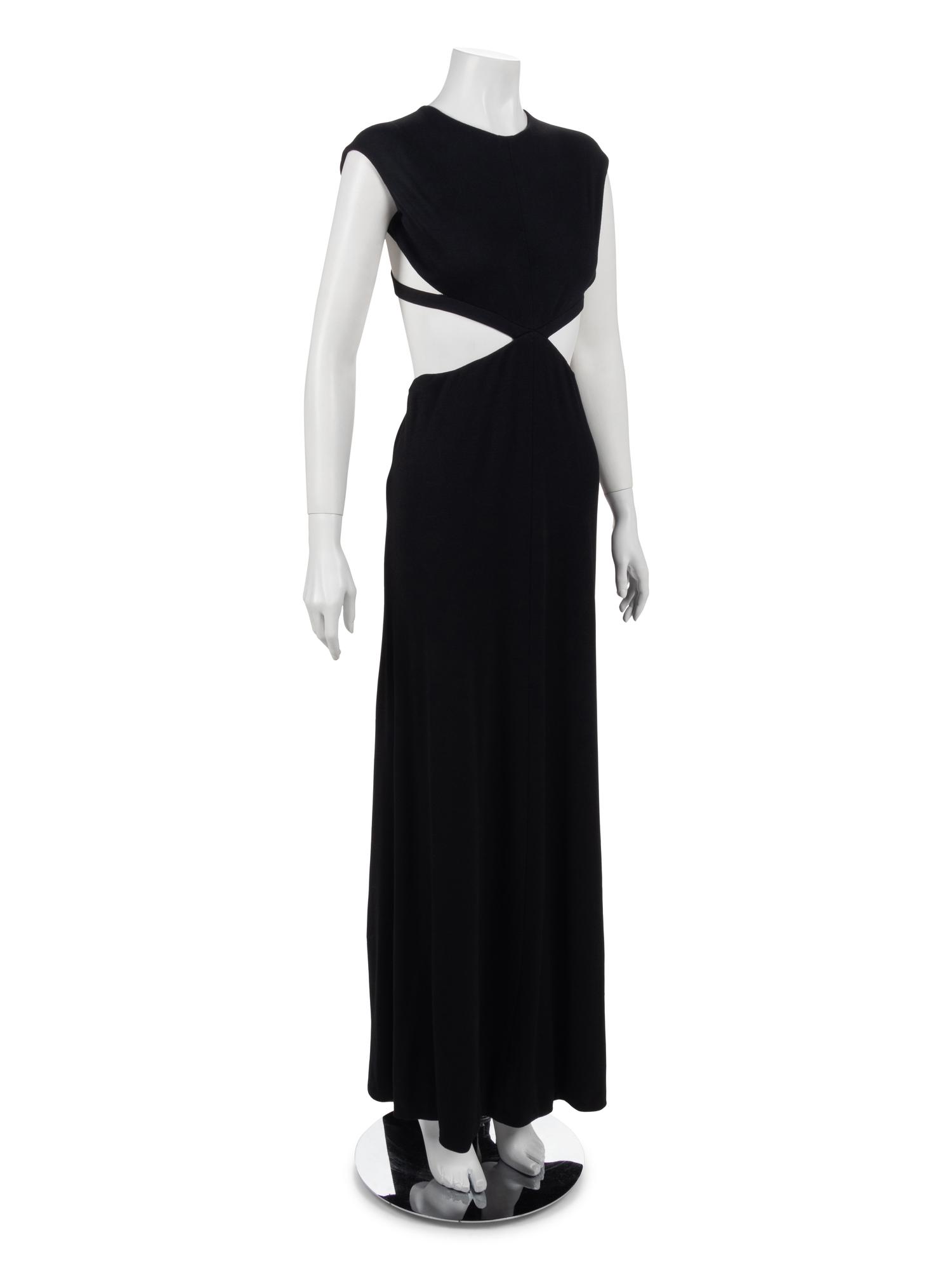 Geoffrey Beene Black Jersey Cutout Dress, Fall 1996