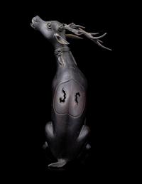 A Bronze Deer-Form Incense Burner