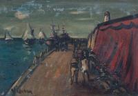 Artist Unknown, (American, 20th century), Harbor Scene