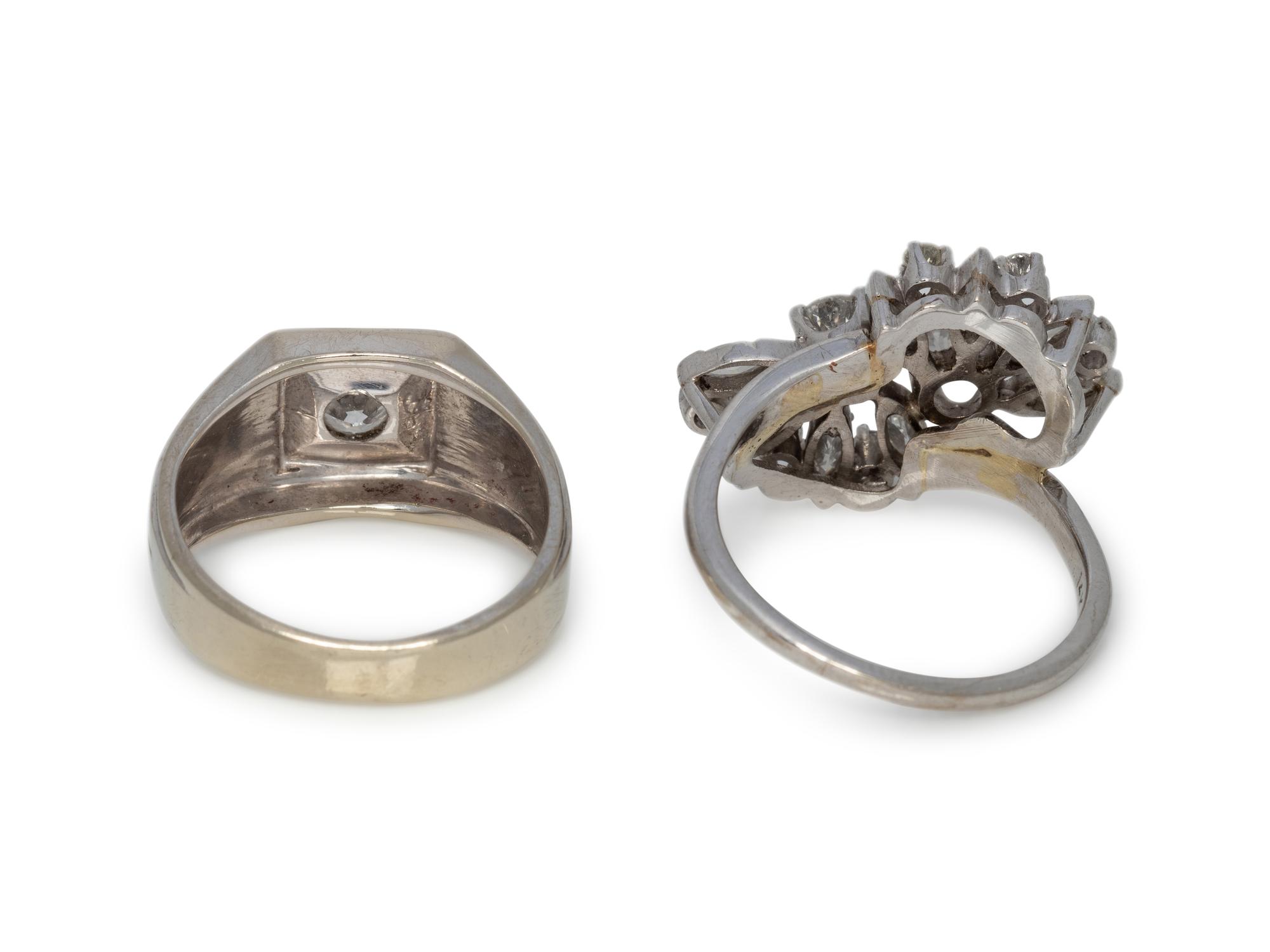 COLLECTION OF DIAMOND RINGS