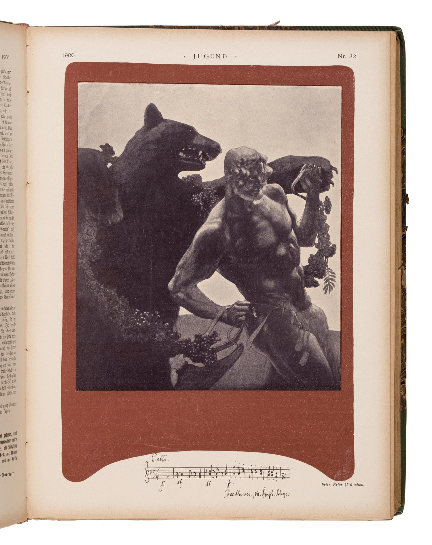 Hirth, Georg (1841-1916), editor. Jugend: Münchner illustrierte Wochenschrift für Kunst und Leben . Munich and Leipzig: G. Hirth's Kunstverlag, 1896-1900.