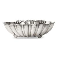 An Italian Silver Grotto Style Shell-Form Bonbon Dish