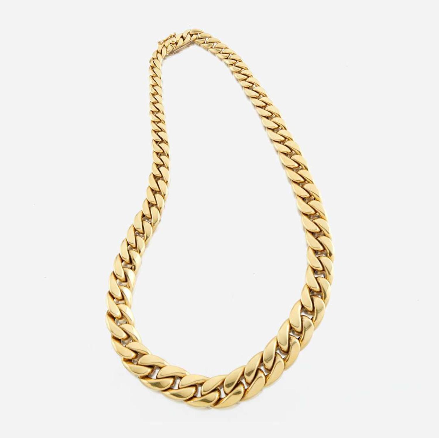 A gold necklace, Cartier Inc. France
