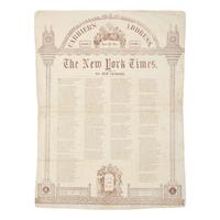 [Lincoln, Abraham] Rare New York Times New Year's Broadside Commemorating the end of the Civil War and the Assassination of President Lincoln