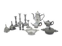 A Large Collection of Pewter Articles