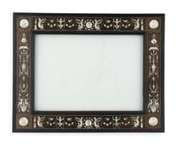 A North Italian Bone Inlaid and Penwork Frame