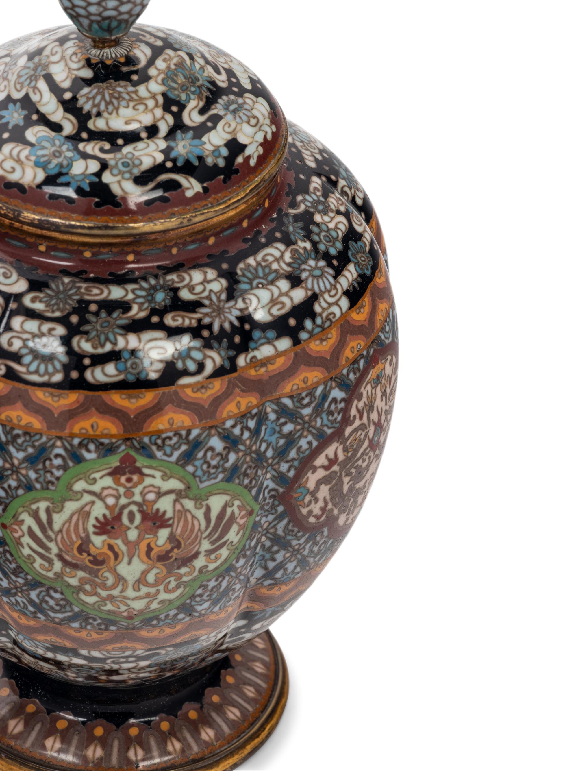 Three Japanese Cloisonné Vases