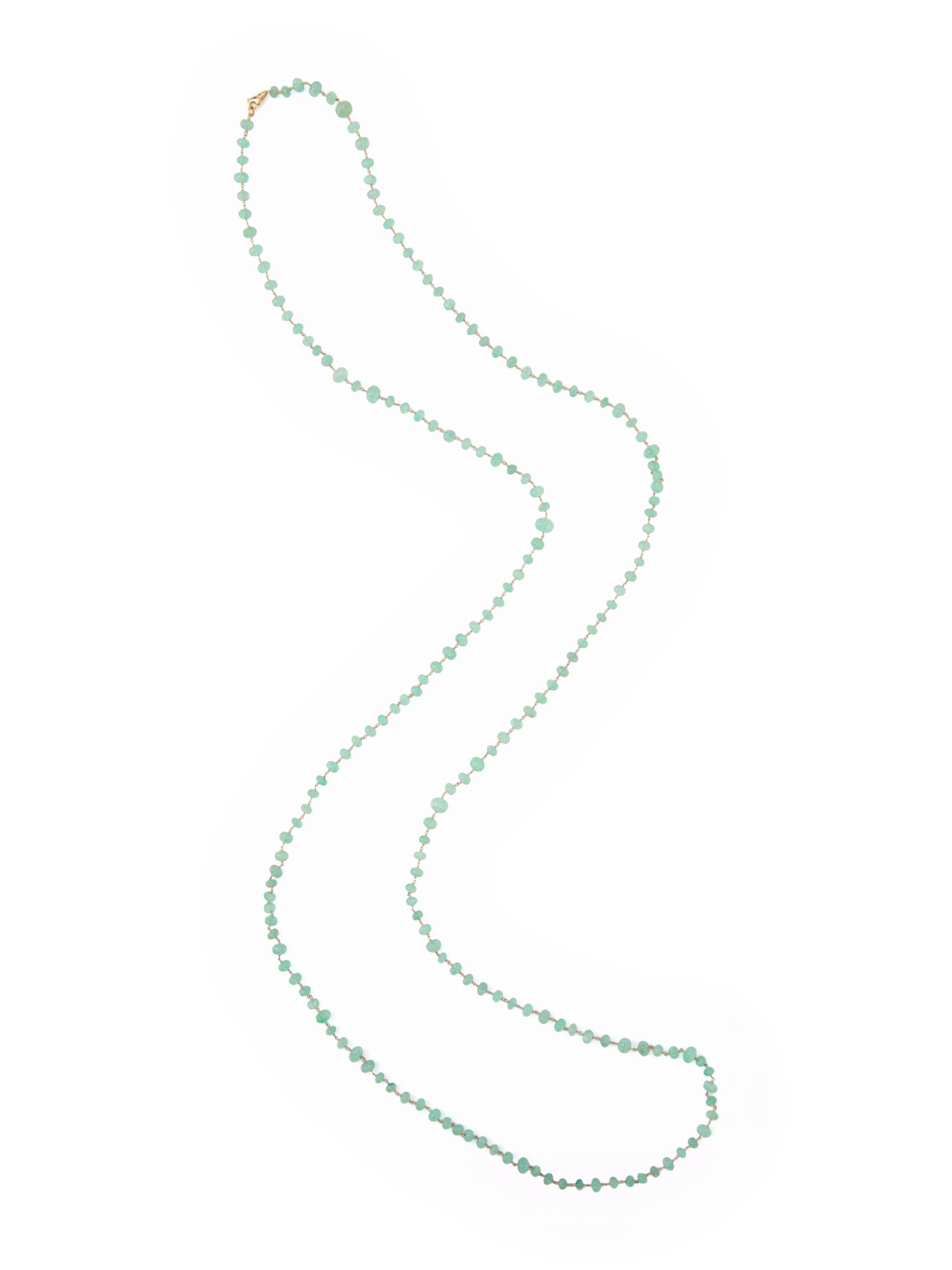 GREEN BERYL LONGCHAIN NECKLACE