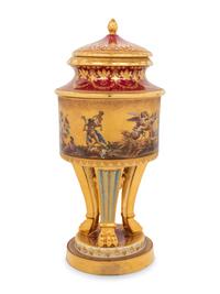 A Vienna Porcelain Urn