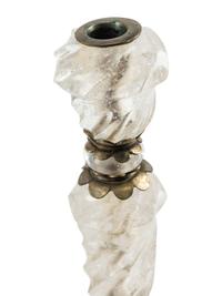 A Set of Four Rock Crystal Candlesticks